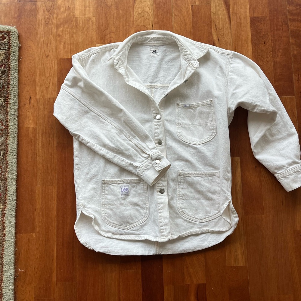 Lee Vintage Oversized White Denim Shirt